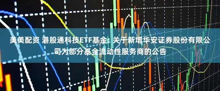 美美配资 港股通科技ETF基金: 关于新增华安证券股份有限公司为部分基金流动性服务商的公告